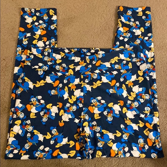 LULAROE TALL & CURVY DONALD DUCK LEGGINGS - Picture 1 of 9